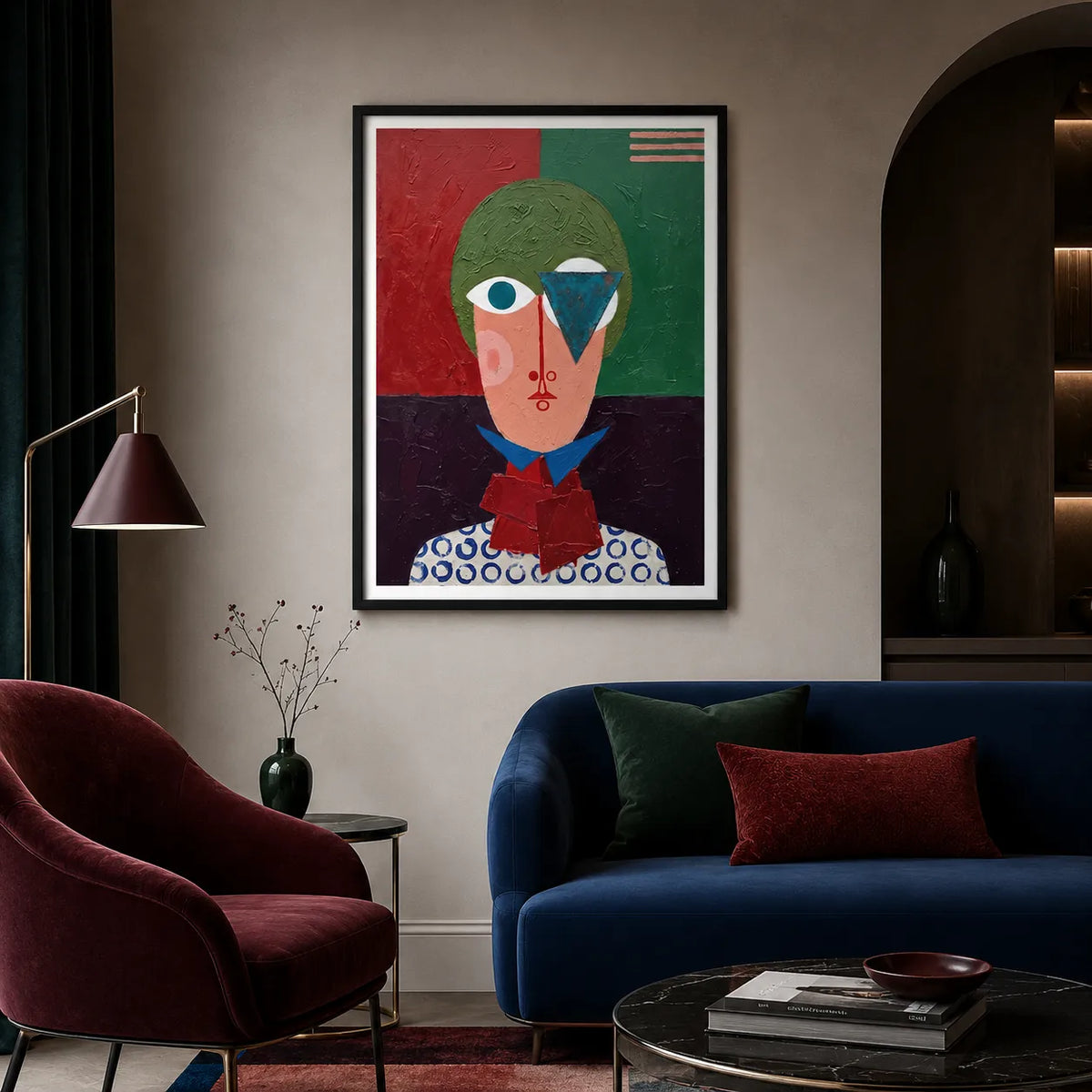 Abstract Geometric Portrait Wall Art 6