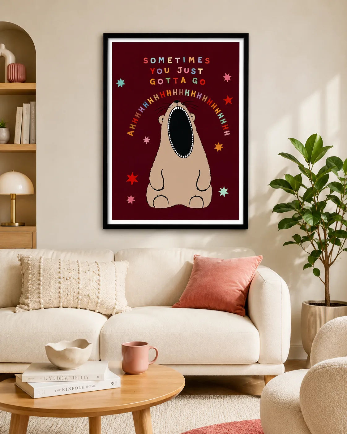 Sometimes You Just Gotta Go Bear Wall Art 2