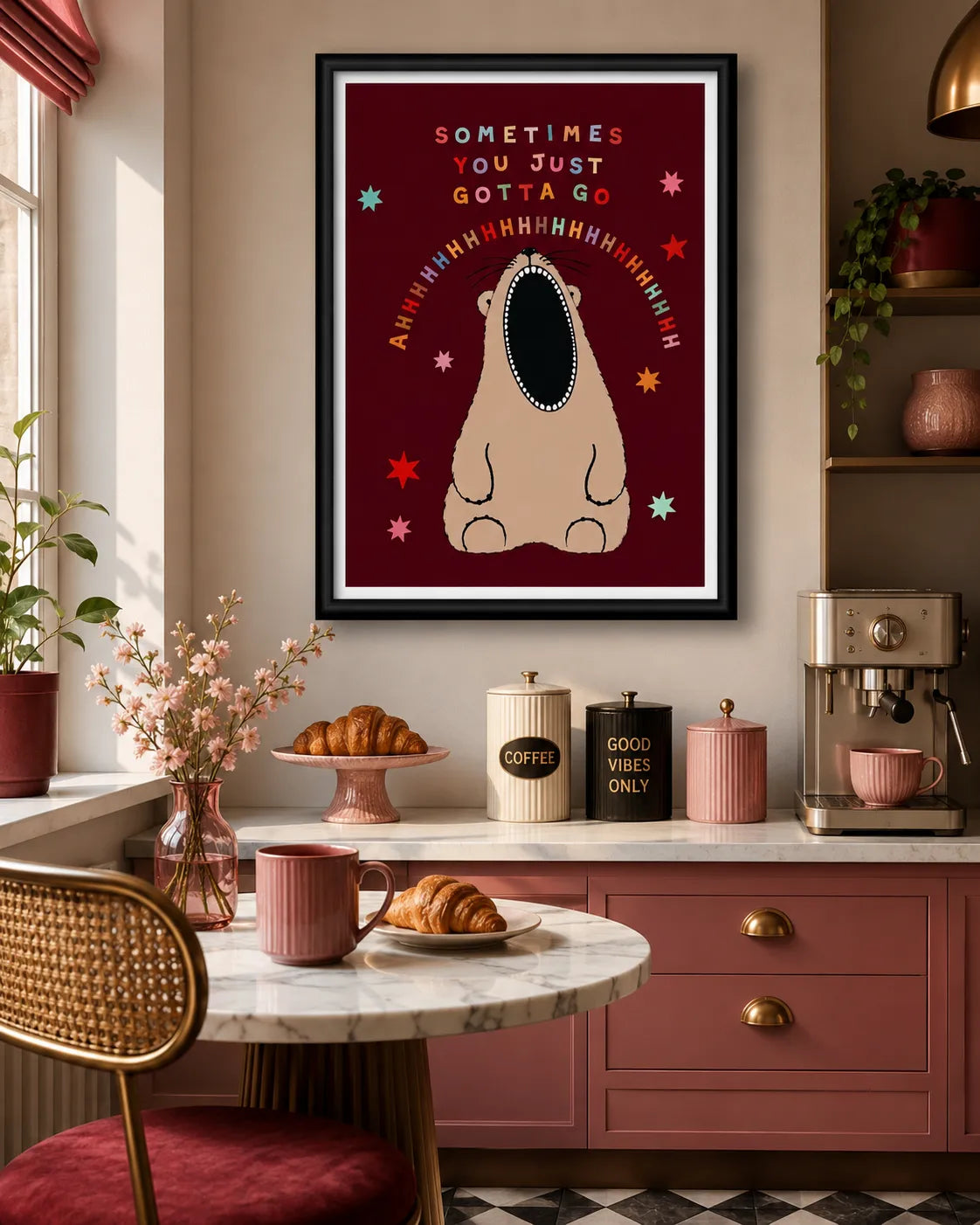 Sometimes You Just Gotta Go Bear Wall Art 7