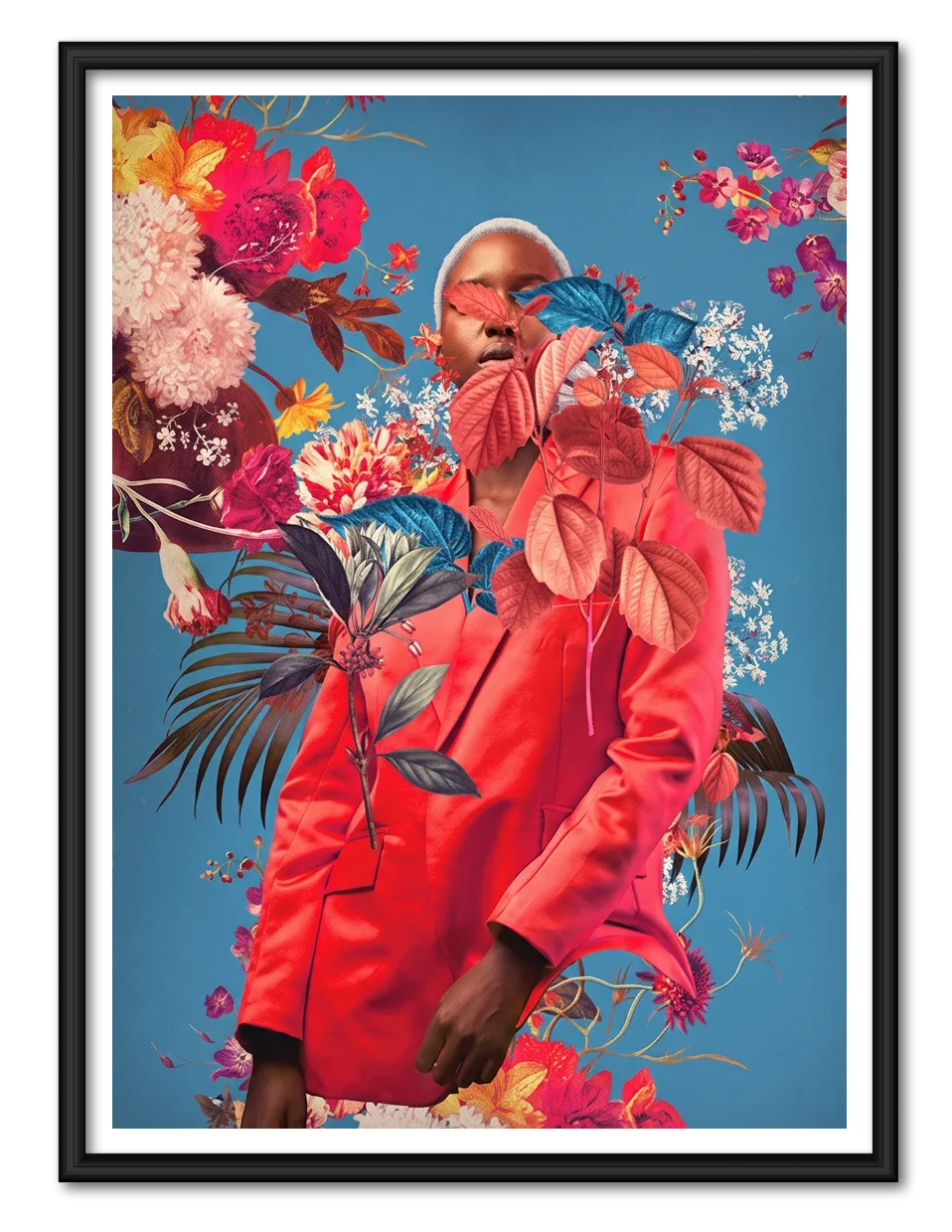 Floral Fashion Portrait Wall Art 1