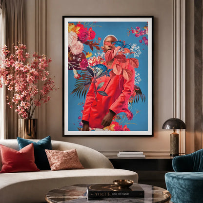 Floral Fashion Portrait Wall Art 2