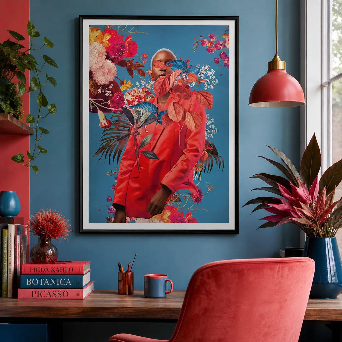Floral Fashion Portrait Wall Art 4