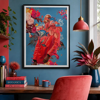Floral Fashion Portrait Wall Art 4