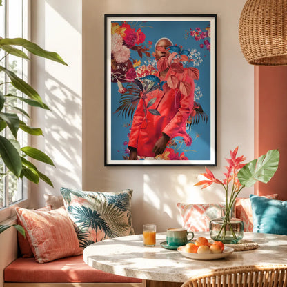 Floral Fashion Portrait Wall Art 5
