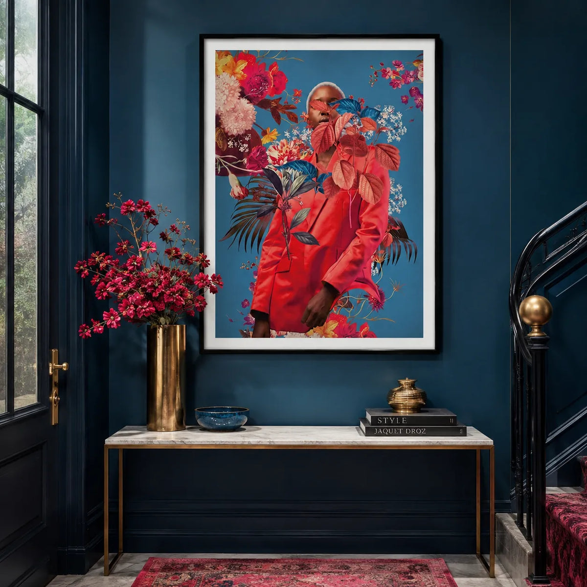 Floral Fashion Portrait Wall Art 7