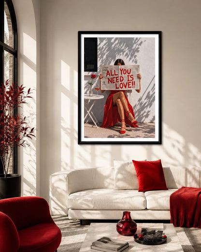 All You Need Is Love Wall Art 2
