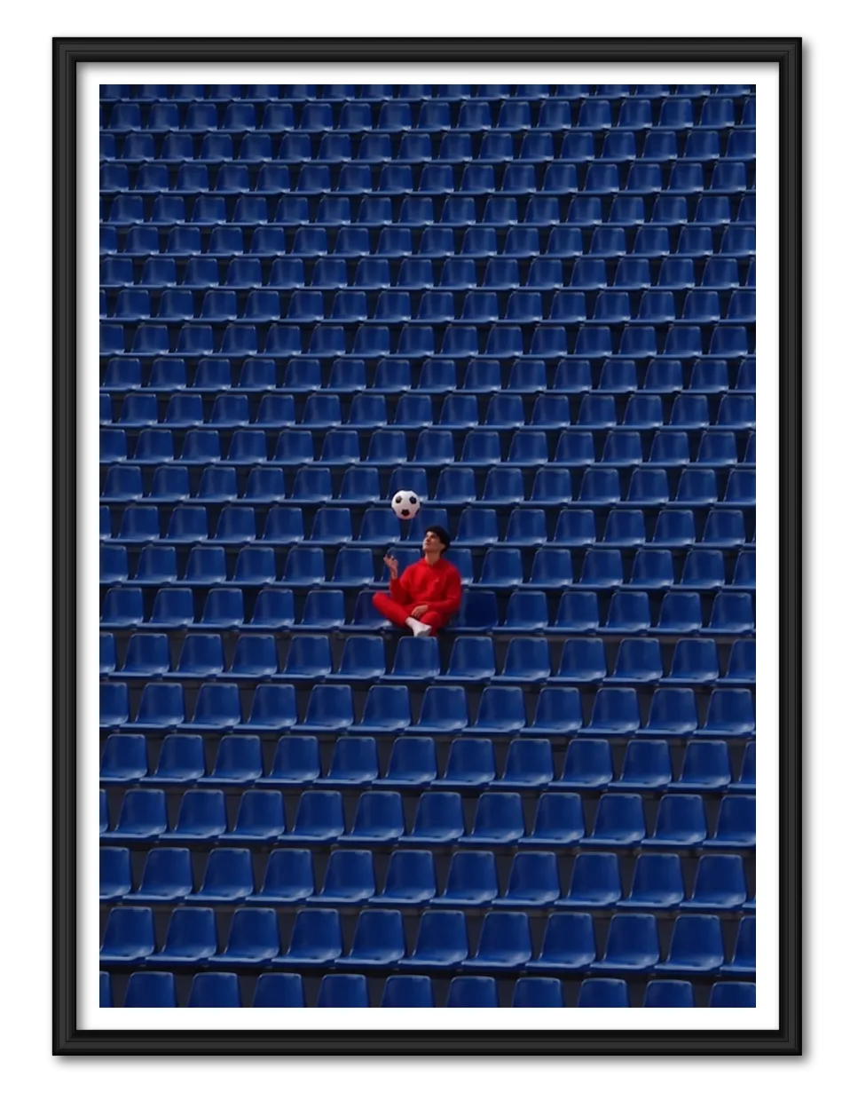 Lone Football Fan Stadium Wall Art 1
