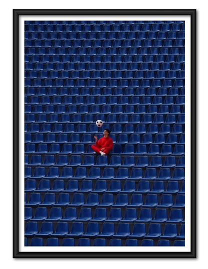 Lone Football Fan Stadium Wall Art 1