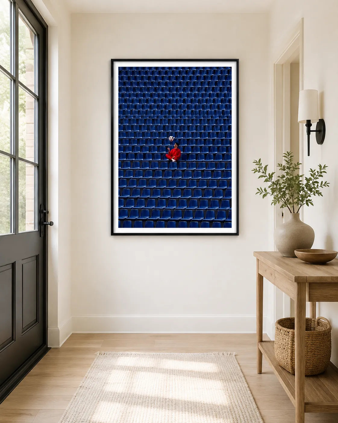 Lone Football Fan Stadium Wall Art 2