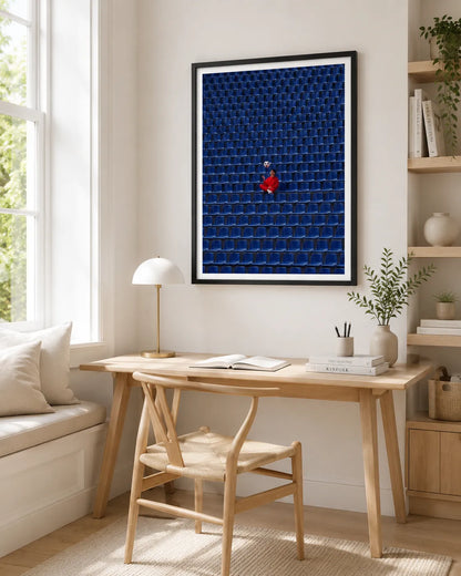 Lone Football Fan Stadium Wall Art 5