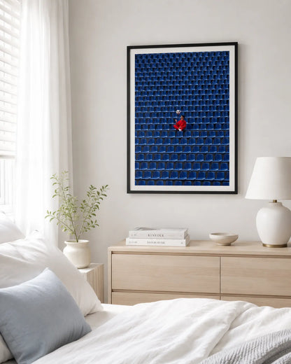 Lone Football Fan Stadium Wall Art 6