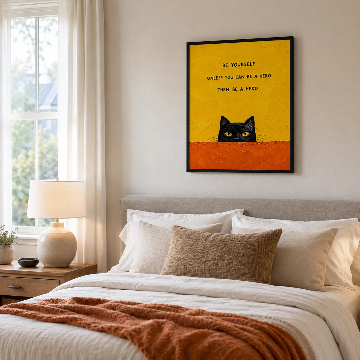 Always Be Batman Funny Cat Canvas Wall Art - image 5