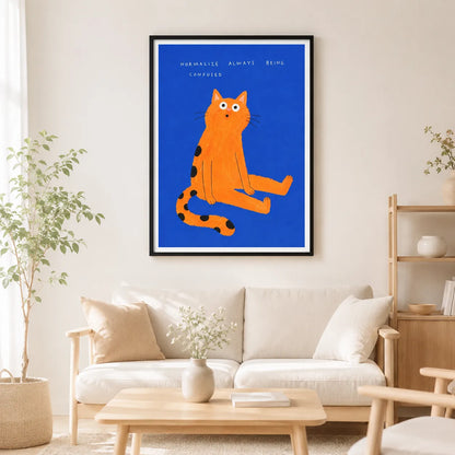 Normalize Being Confused Cat Wall Art 7