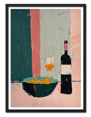 Wine and Pasta Still Life Wall Art