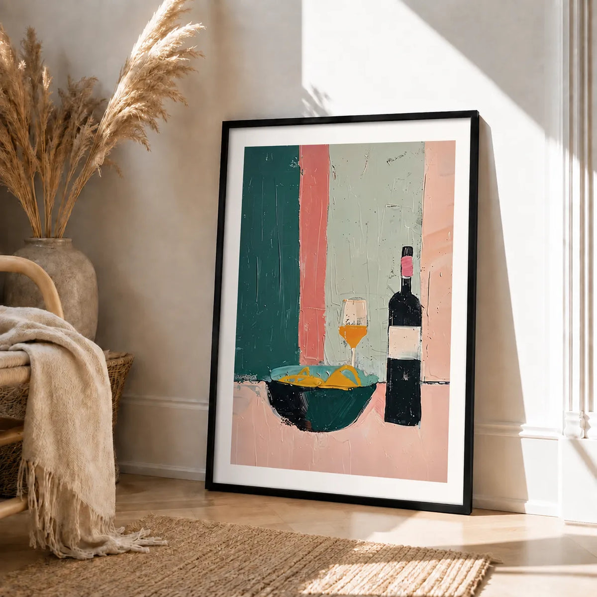 Wine and Pasta Still Life Wall Art 4
