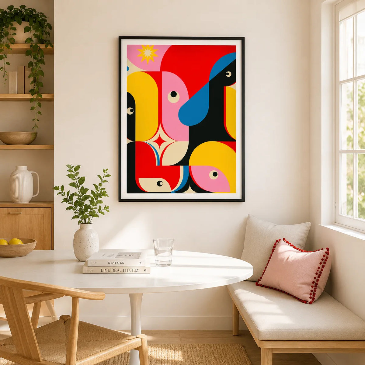 Colorful Abstract Birds Wall Art 6