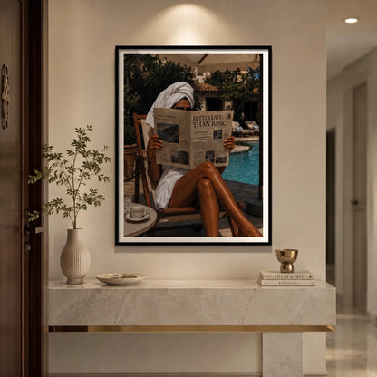 Better Late Than Basic Poolside Wall Art 3
