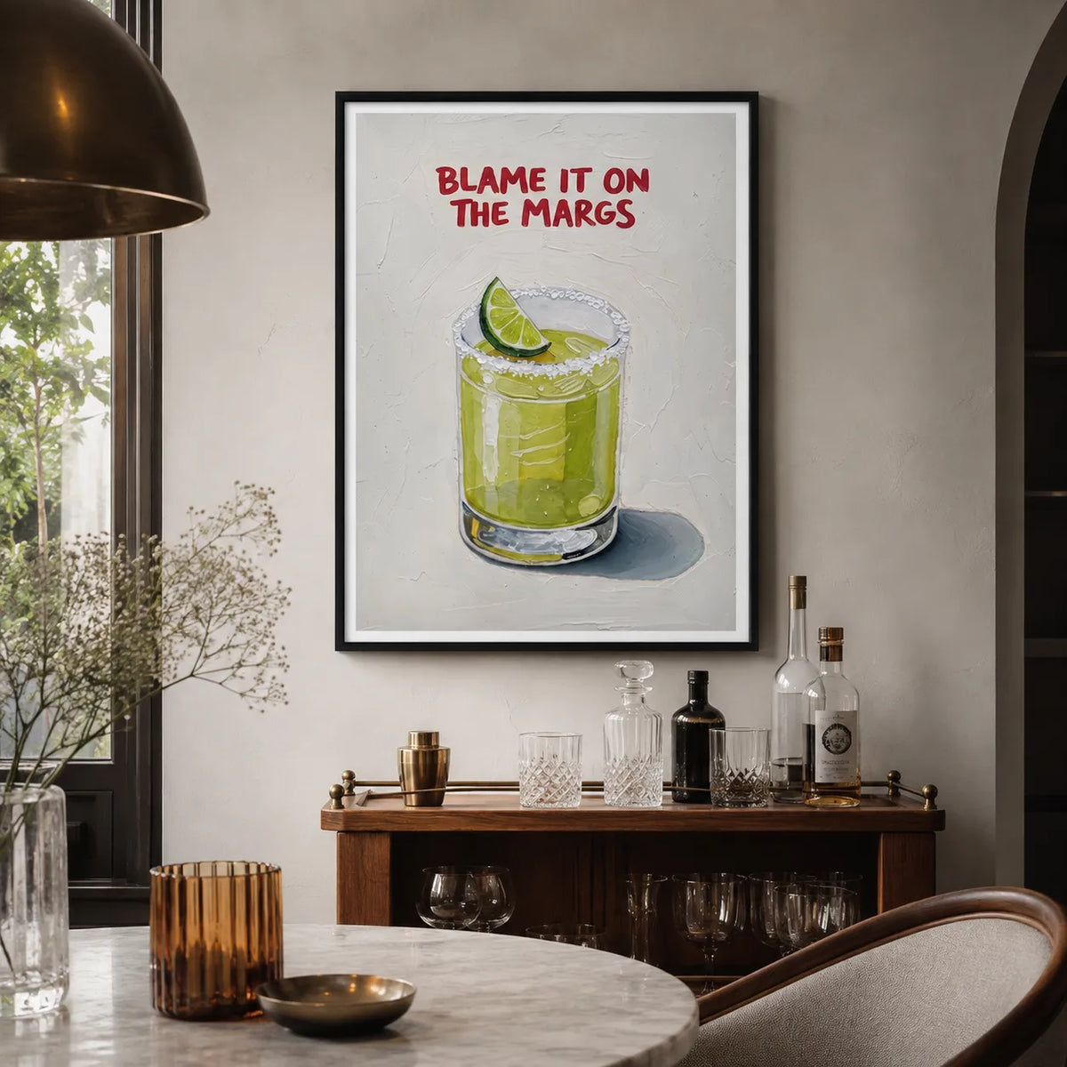 Blame It on the Margs Wall Art 2