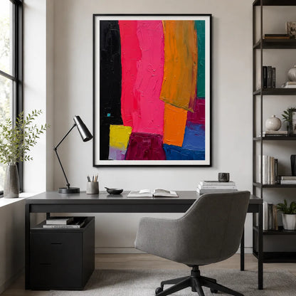 Bold Color Block Abstract Wall Art 2