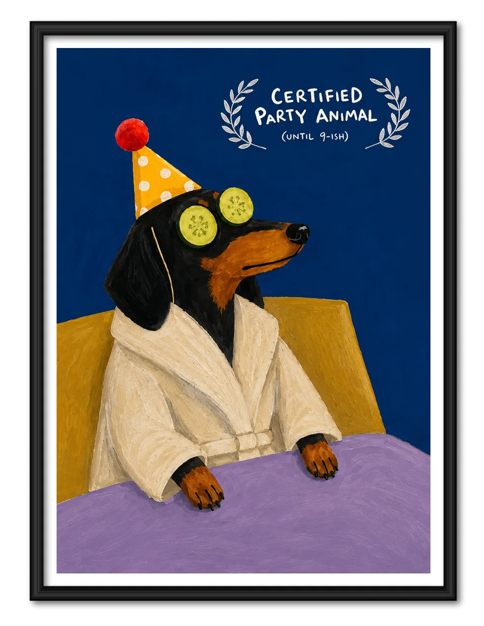 Certified Party Animal Dog Wall Art 1