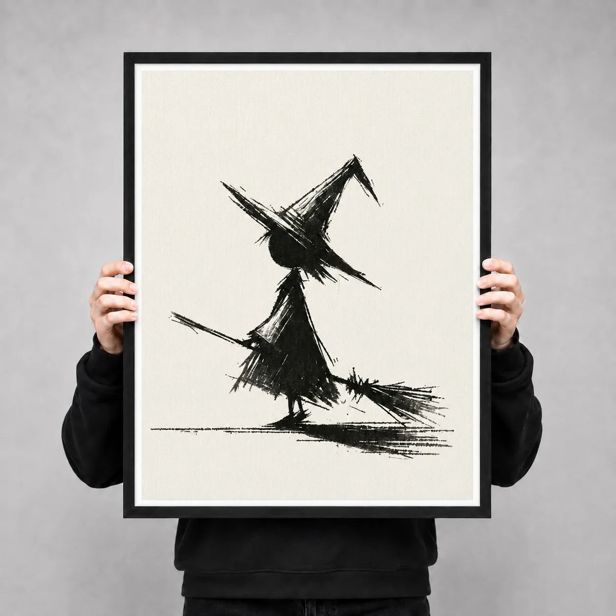 Minimal Witch Sketch Wall Art 3