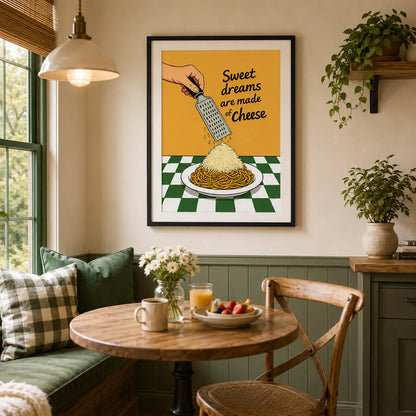 Sweet Dreams Are Made of Cheese Wall Art 2