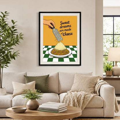 Sweet Dreams Are Made of Cheese Wall Art 3