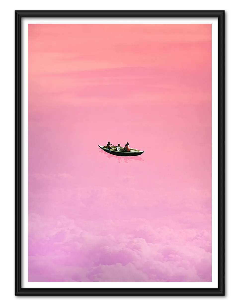 Pink Dream Boat Wall Art 1