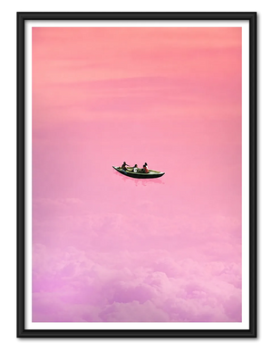 Pink Dream Boat Wall Art