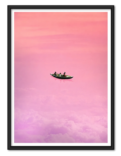 Pink Dream Boat Wall Art