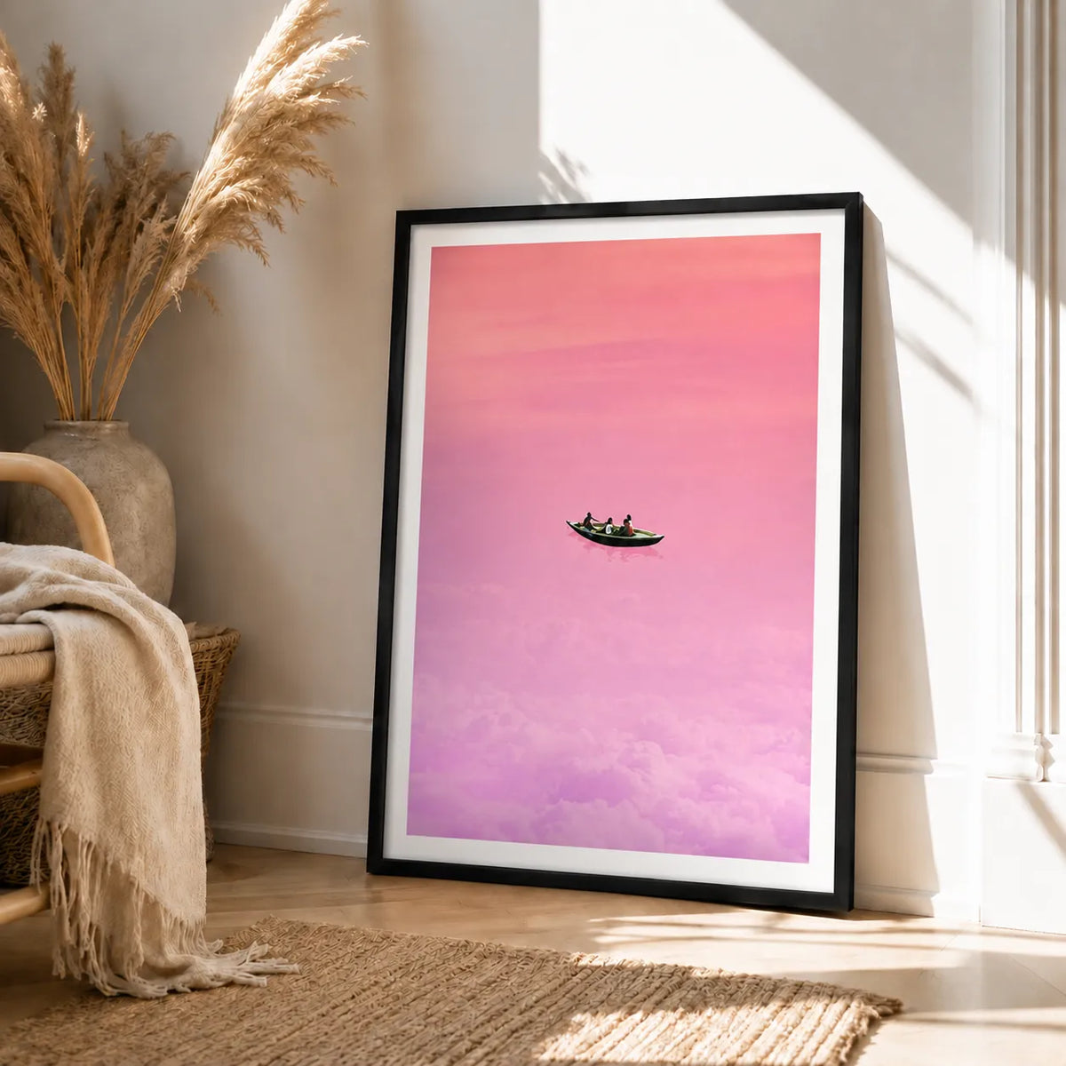 Pink Dream Boat Wall Art 4