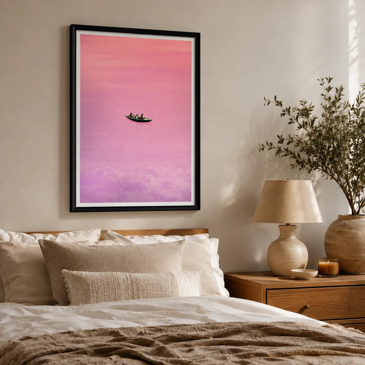 Pink Dream Boat Wall Art 6