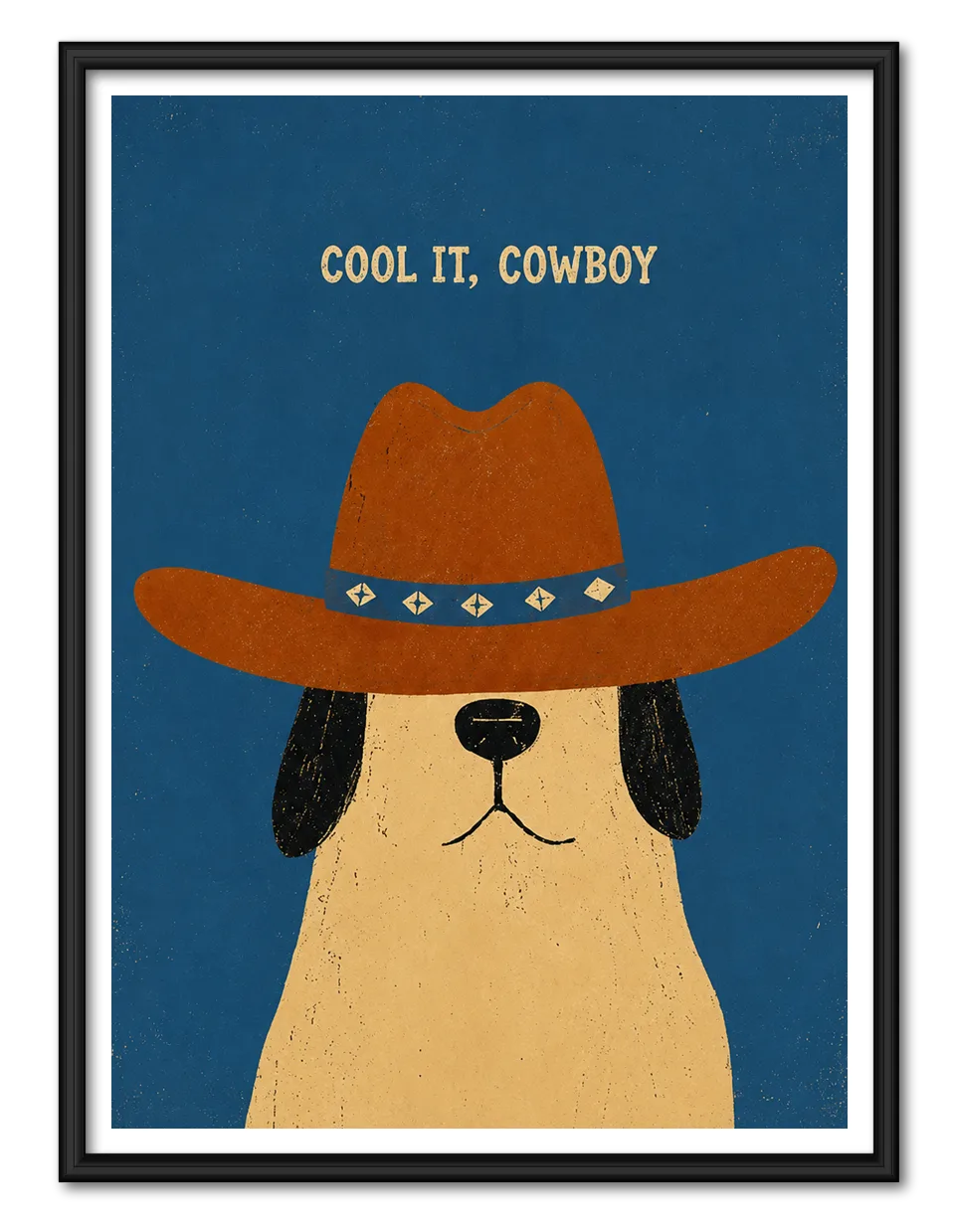 Cool It Cowboy Dog Wall Art 1