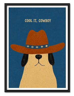Cool It Cowboy Dog Wall Art