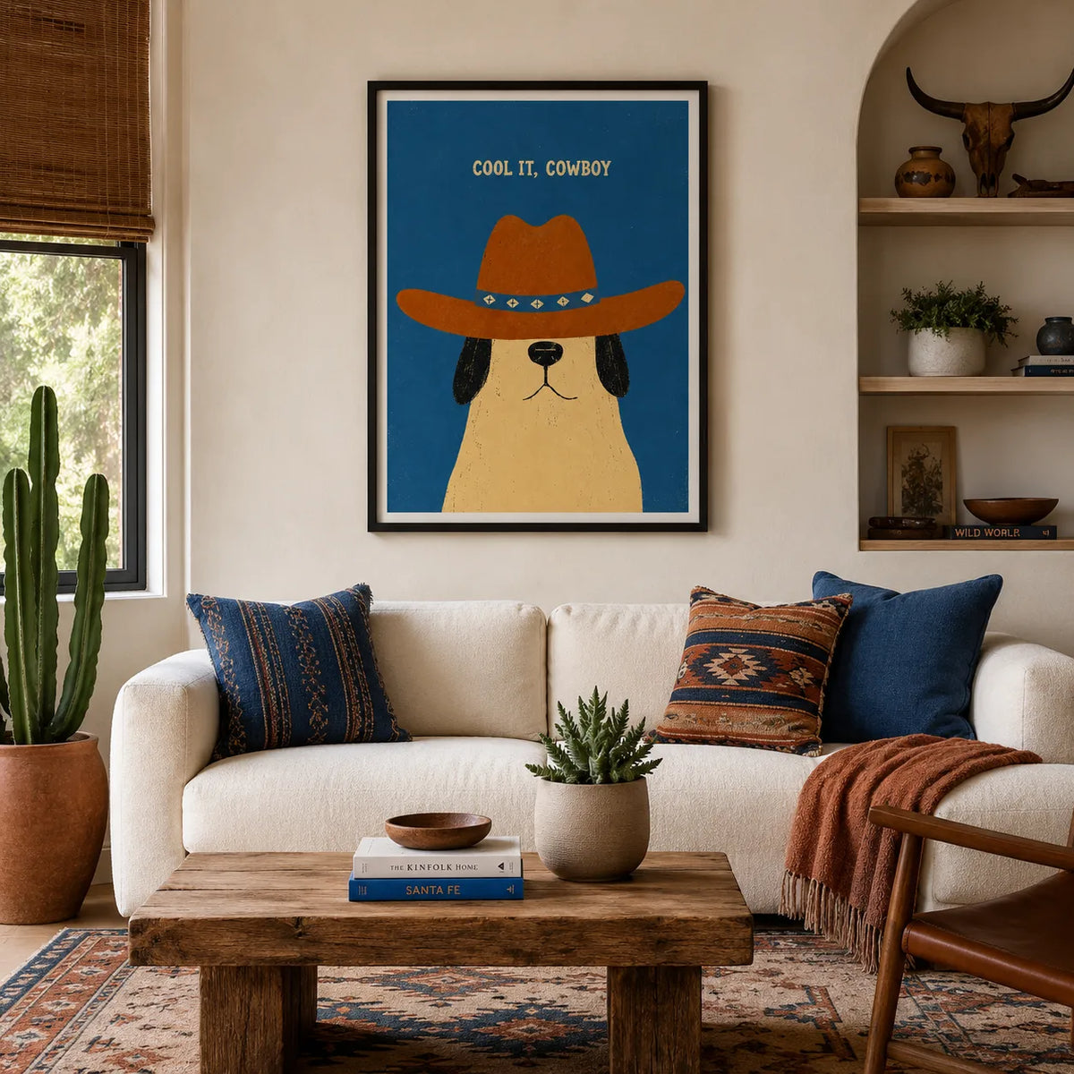 Cool It Cowboy Dog Wall Art 2