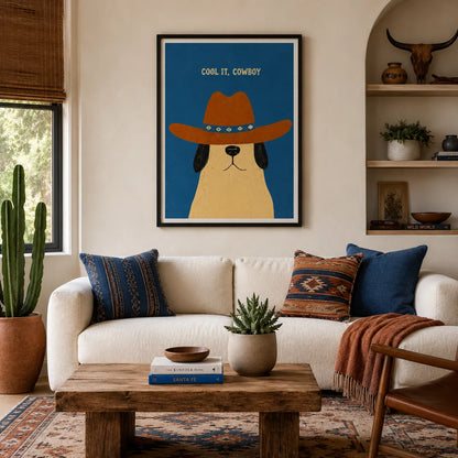 Cool It Cowboy Dog Wall Art 2