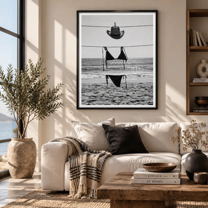 Cowboy Hat Beach Bikini Wall Art 2