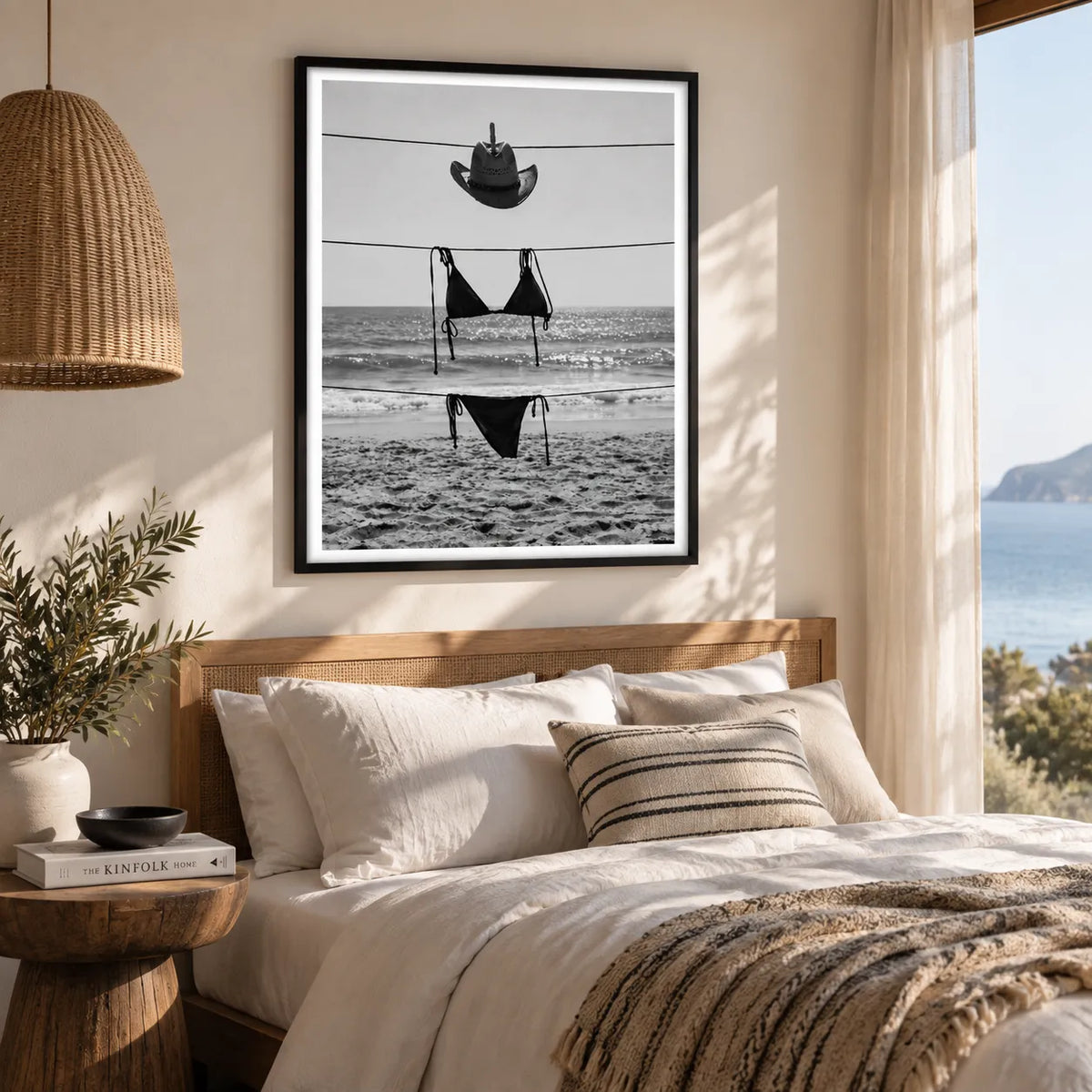 Cowboy Hat Beach Bikini Wall Art 4
