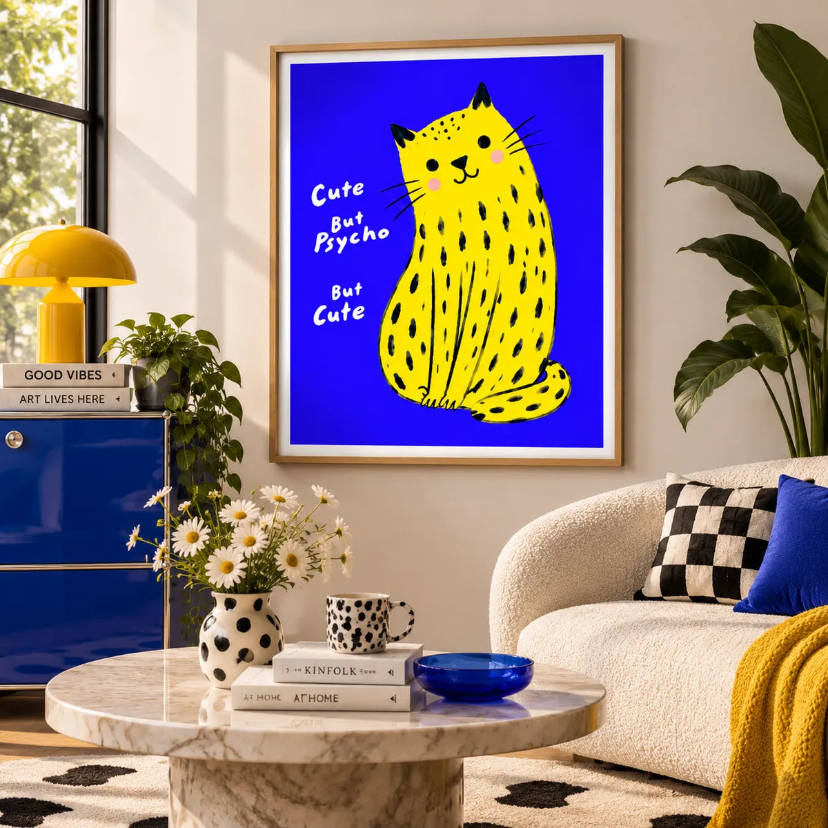 Cute but Psycho Cat Wall Art 3