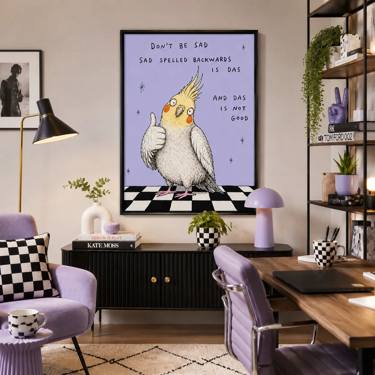 Don’t Be Sad Cockatiel Wall Art 3