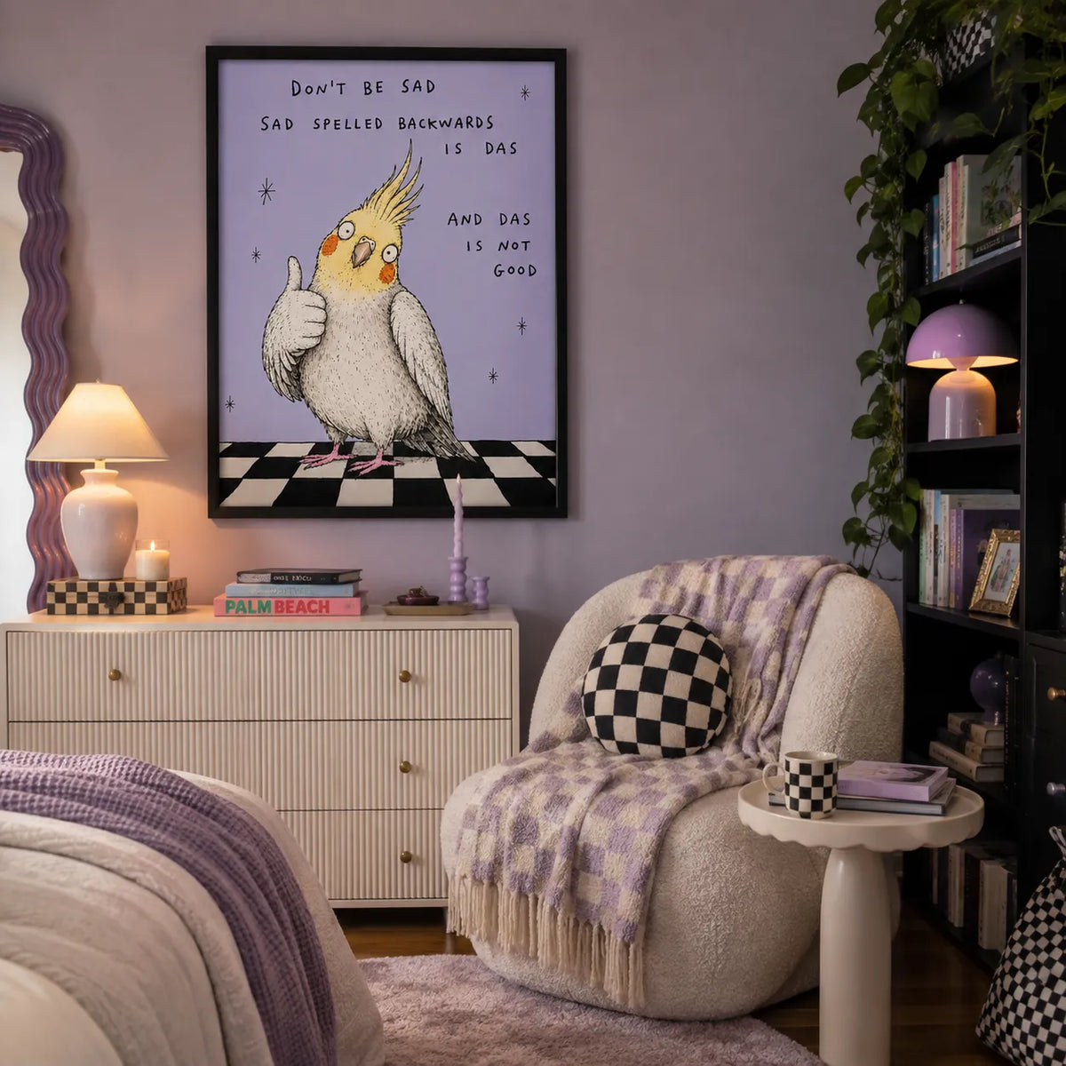Don’t Be Sad Cockatiel Wall Art 4