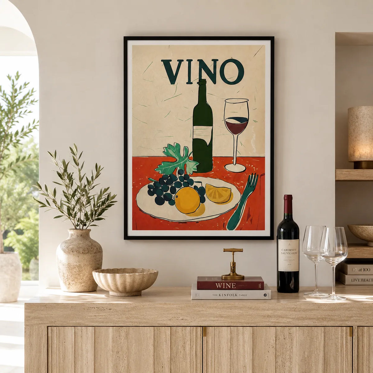 Vino Wine Still Life Wall Art 3