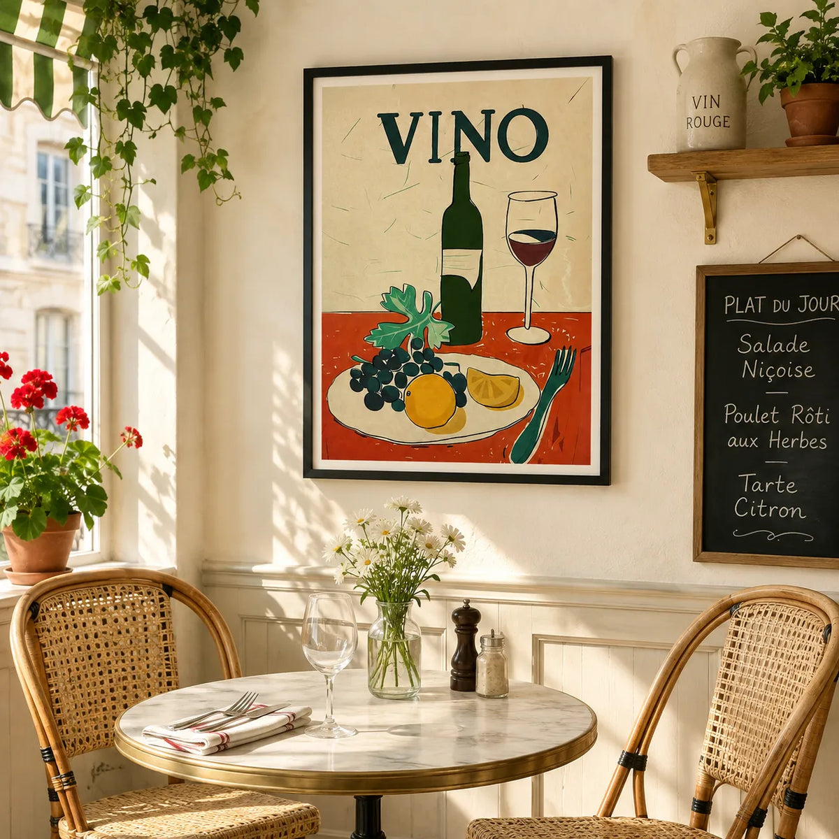 Vino Wine Still Life Wall Art 4