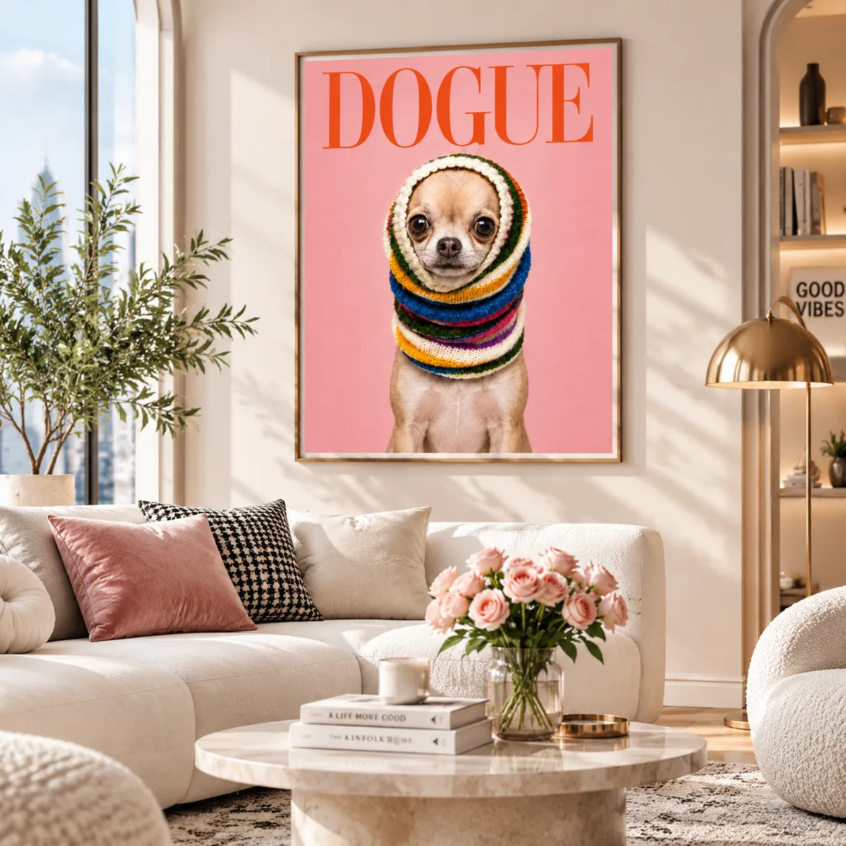 Dogue Fashion Chihuahua Wall Art 2