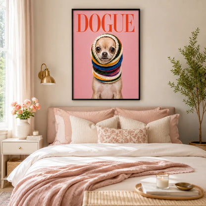 Dogue Fashion Chihuahua Wall Art 3