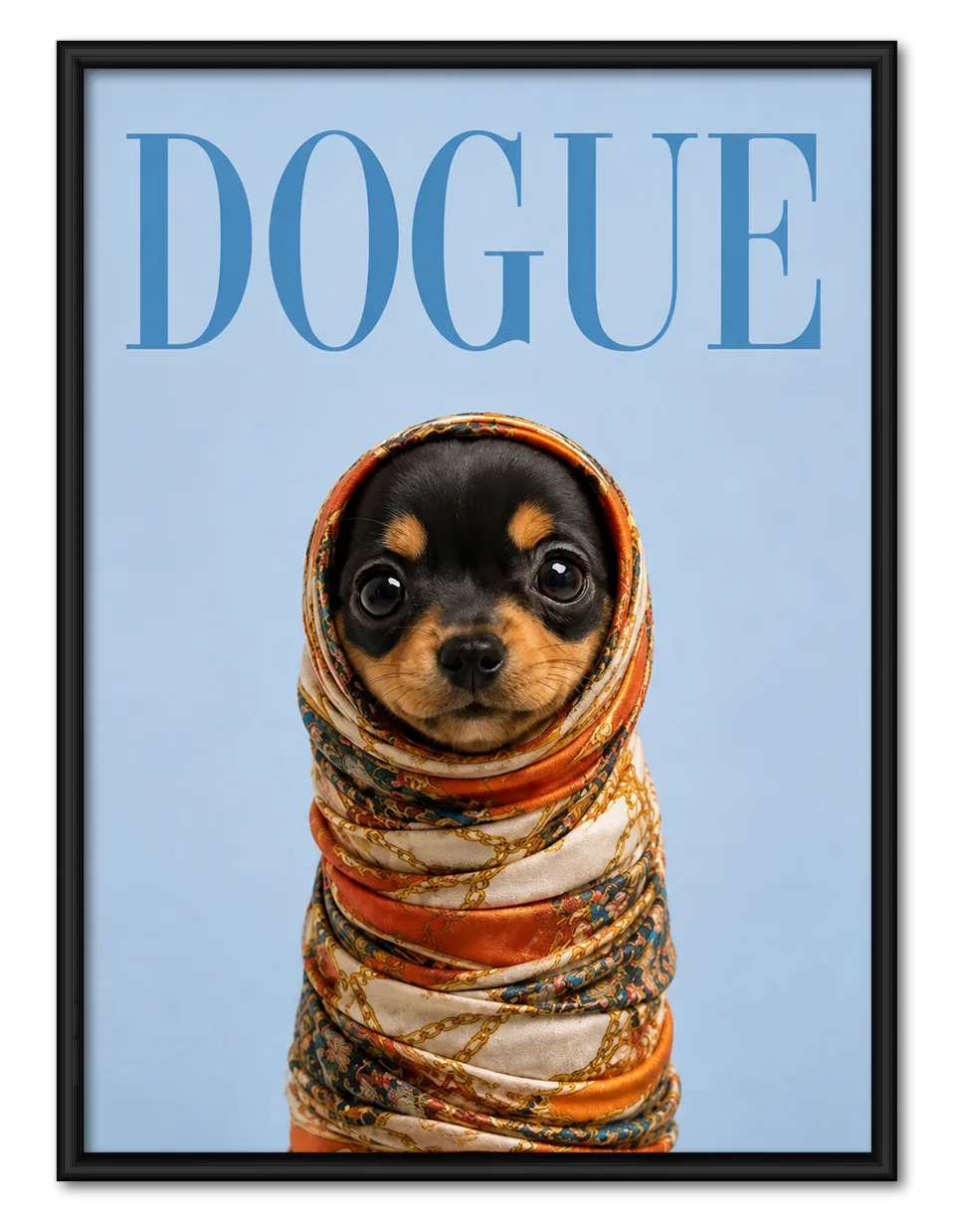 Dogue Scarf Chihuahua Wall Art 1