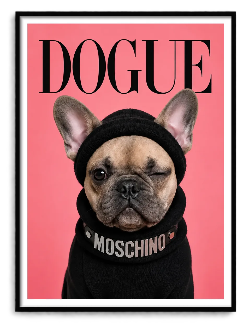 Dogue Winking French Bulldog Wall Art 1