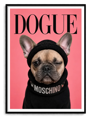 Dogue Winking French Bulldog Wall Art