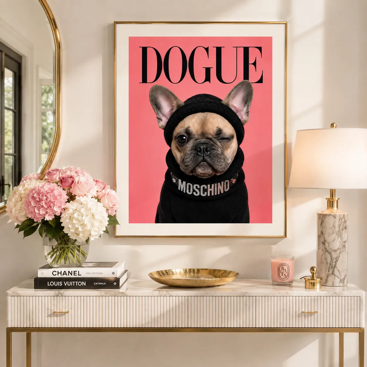 Dogue Winking French Bulldog Wall Art 2