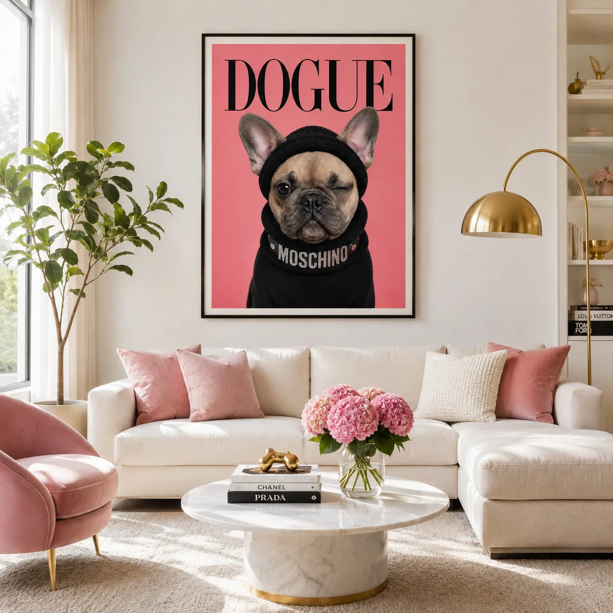 Dogue Winking French Bulldog Wall Art 3